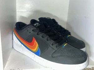 Size 10.5 - Nike Polaroid x Dunk SB Low Black - Picture 1 of 6