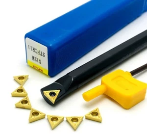 Portaherramientas de torneado interno CNC S12M STFCR11 + 10 piezas TCMT110204 inserción de carburo - Imagen 1 de 6