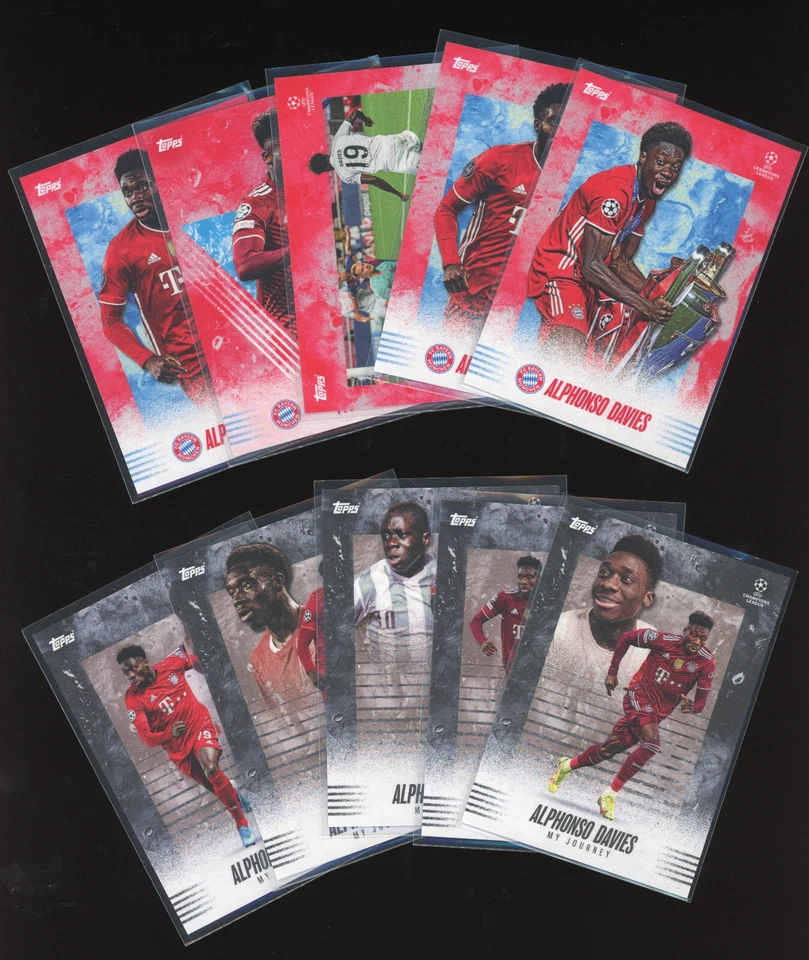 2021 Topps "my journey" ALPHONSO DAVIES 10-card set - Image 1 of 1