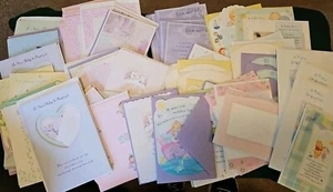 Lot of 55 New BABY Greeting Cards w Envelopes, Hallmark BOY, GIRL, TWINS General - Picture 1 of 3