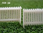 HO Scale White Picket Fence Kit - Plastruct #FEN-34