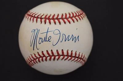 MONTE IRVIN (d.2016) HOF Giants Cubs Newark Autographed ONL Baseball JSA COA  - Image 1 of 4