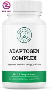 Adaptogen Complex Natural Stress Relief and Vitality Booster - Ashwagandha, Gins - Picture 1 of 12