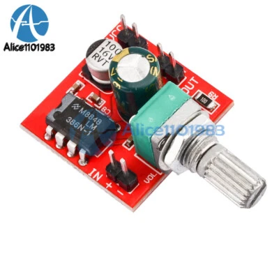 LM386 Power Amplifier Audio Board Mono 0.5W Mini Amplifier Speaker Module - image 1 of 4