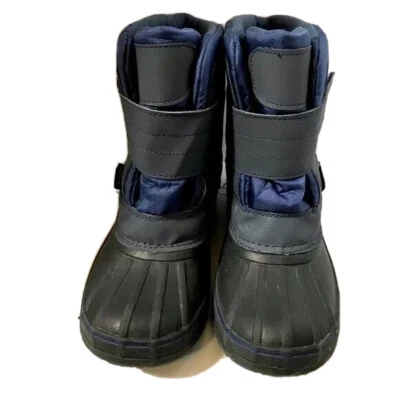 Rugged Bear blue winter boots water resistant outdoor snow unisex kids size 4 - Image 1 of 4