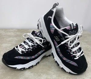 SKECHERS Women's Size 9.5 D'Lites Interlude Training Sneaker Shoes 11978 BKMT - Picture 1 of 12