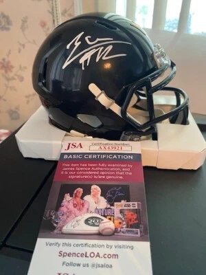 LUKE McCAFFREY WASHINGTON COMMANDERS SIGNED ALTERNATE SPEED MINI HELMET JSA - Image 1 of 4