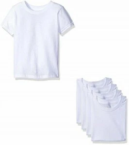 FRUIT OF THE LOOM TODDLER BOY'S 5-PACK TAGLESS T-SHIRT 2T-3T, WHITE *NEW - Picture 1 of 1