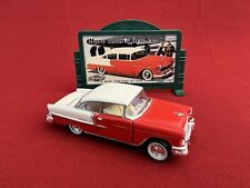 1955 Chevrolet Bel Air with Matching Billboard, 1/43 Scale, Tutone Red & White