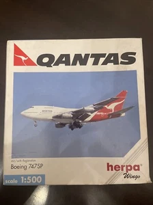 Qantas Boeing 747SP Herpa Wings 511582 (Scale 1:500) Model Airplane - Picture 1 of 3