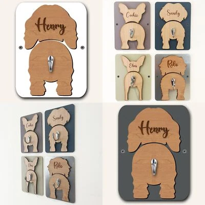 Irish Red White Setter Dog Lead Holder Leash Hook Any Colour Personalised Gift - Image 1 of 4