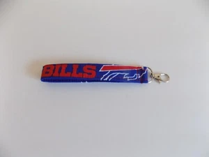 Handmade Wristlet Keychain Blue Buffalo Bill's - Picture 1 of 1