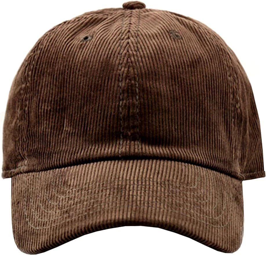 Gorra de béisbol clásica ajustable suave lisa unisex 100 % algodón de pana para papá Foto 1 de 1