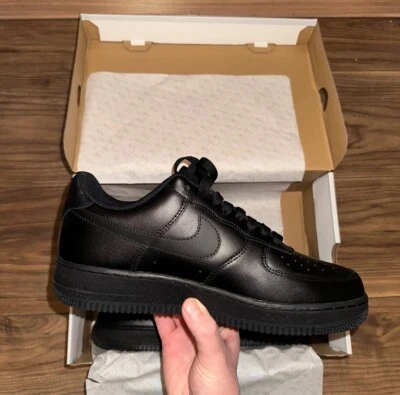 NIKE AF1 Multiple Sizes - Nike Air Force 1 Low '07 Black Brand New - FREE UK NEXT DAY!