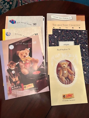 HUGE lot (26) of STEIFF Catalogs/Catalogues. EUC  1993-2011 - Image 1 of 4