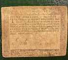 Us paper money colonial currency Maryland $8 1776 signed by Peale