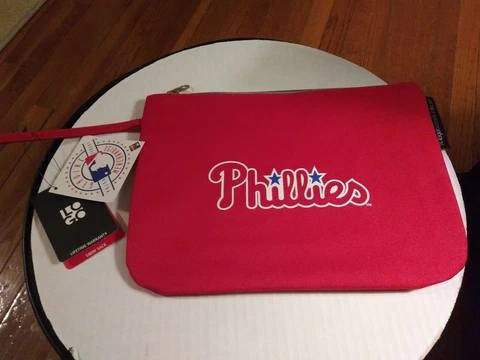 Philadelphia Phillies Logo Zipper Make-Up, Cosmetics, Swim Sack Bag Pouch Cover