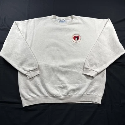 Sudadera Vintage Años 90 Cuello Redondo Variety Clubs Internacional Blanco XXL Suéter Foto 1 de 4