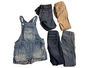 (5) Girls Pants, Jeans , Overalls Lot Size Small 6/6x - Picture 1 of 11