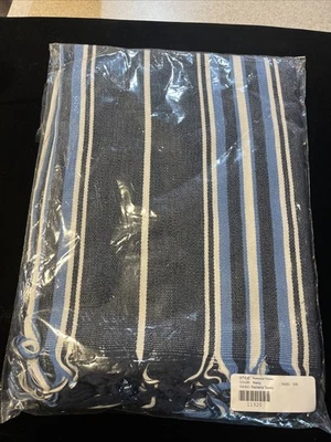 Peshtemal Towel Navy/White/Sky Blue Color Size 0/S - Image 1 of 2