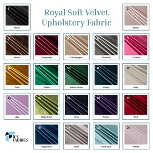 Royal Soft Velvet Upholstery Fabric - Picture 1 of 6
