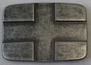 Vintage British Cross Silver Belt Buckle - Picture 1 of 3