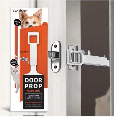 Adjustable Door Latch for Cats - Strong, Safe, and Pet-Friendly Door Prop - Image 1 of 4