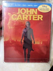 Disney JOHN CARTER (steelbook-metal Pak) OOP/NEW/Blu-ray 3D Future Shop - Picture 1 of 2