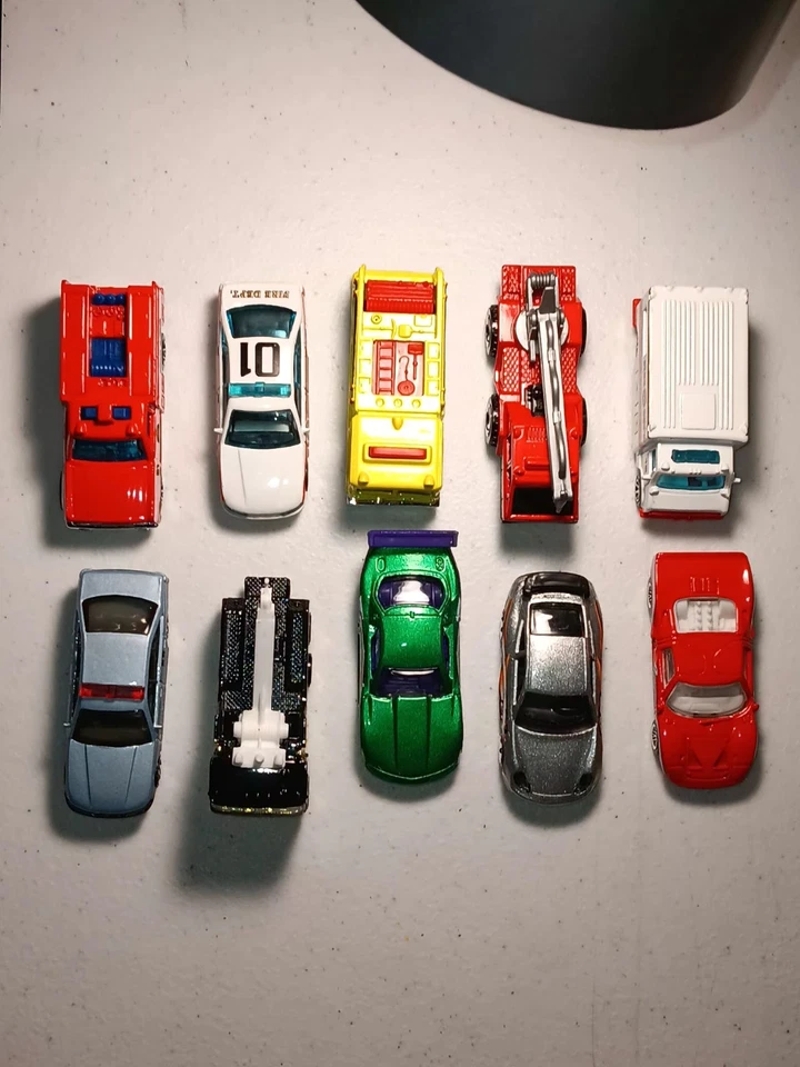 Hot Wheels Set Of 10 Mattel Various Years And Vehicles Fire & Rescue Powershift - Image 1 of 4