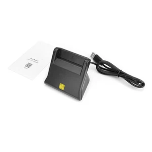 DOD/CAC/Citizen/Goverment ID USB2.0 Smart Card Reader Bank/SIM Card Adapter P&P - Picture 1 of 4