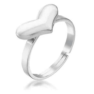 Stainless Steel Adjustable Heart Ring - Picture 1 of 2