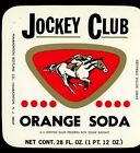 Jockey Club Orange Soda Label