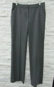 Giorgio Armani Collezioni Gray Stretch Wool Straight Leg Pants Trousers 6 - Picture 1 of 5