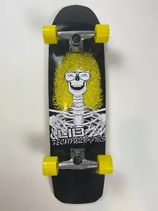 NEW Lib Tech Yellow Skelly Cruiser Skateboard Complete - Picture 1 of 7