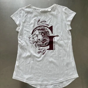 H&M Harry Potter Girls Top Size 16 White Gryffindor - Picture 1 of 4