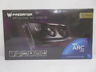 ACER Predator BiFrost Intel Arc A750 Overclocking Graphics Card 8GB GDDR6 NEW!!! - Image 1 of 4