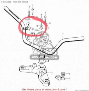 Soporte de cable guía genuino Honda CB CL SL XL 100 125 NUEVO DE STOCK - Imagen 1 de 3