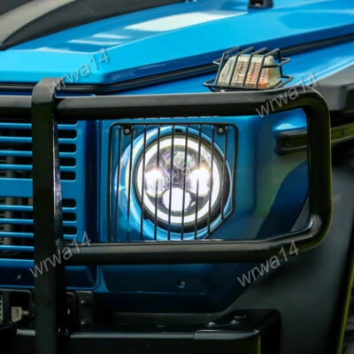 2x 7" LED Hi-Lo Beam DRL Halo Headlights For 1979-2000 Mercedes Puch G Wagen 230 - Image 1 of 4