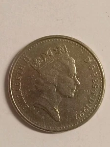 RARA MONEDA DE COLECCIONISTA Reina Isabel II Británica 10 Peniques 1992 Moneda DG Reg  - Imagen 1 de 4