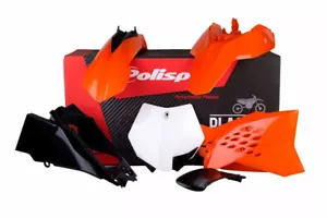 KTM 65SX SX 65 2009 - 2015 Naranja NEGRO Polisport Plásticos Kit - Imagen 1 de 6