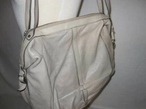 Banana Republic Gray 100% Cow Leather Shoulder Bag - Picture 1 of 9