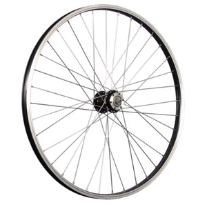 Laufrad 26 Zoll Vorderrad Fahrrad Aluminium Felge Scheibenbremse 6 Loch schwarz - Bild 1 von 9