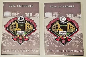 AAA Rochester Red Wings 2016 horarios de bolsillo dos 2 pares - Imagen 1 de 1