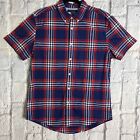 Tommy Hilfiger Chequered Short Sleeved Button Up Shirt. Size L.#t10