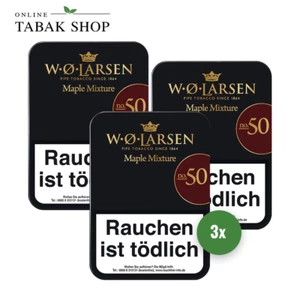 3 x W.O.Larsen Maple Mixture No.50 Pfeifentabak 100g / WO LARSEN - Bild 1 von 1