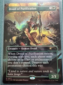 MTG - Druid of Purification - Rainbow FOIL #877 - Secret Lair Drop Series NM - Picture 1 of 2