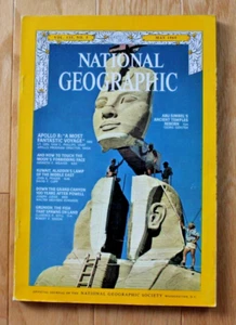 National Geographic May 1969 Apollo 8; Kuwait; Grand Canyon; Abu Simbel; Grunion - Picture 1 of 20
