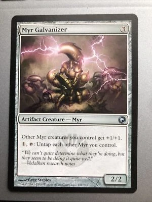 Myr Galvanizer x1 Scars of Mirrodin EX+ Condition See Pics Front/Back - Image 1 of 2