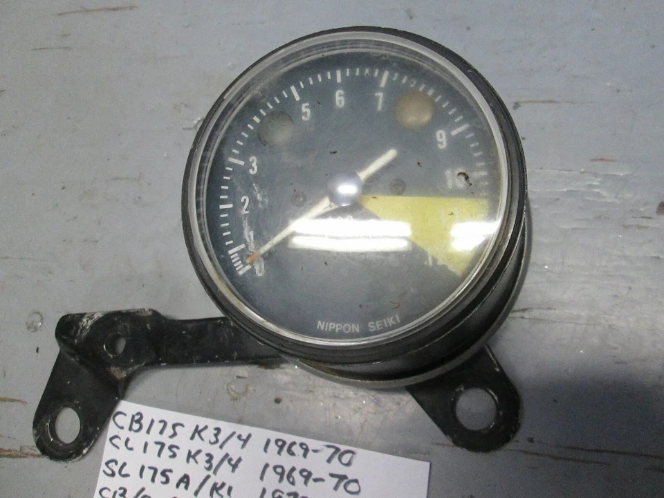 Tacómetro vintage Honda CB / CL / SL175K CB / CL350 37240-334-670, PROBADO Foto 1 de 4