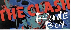 THE CLASH, RUDE BOY; PROMO STICKER - Bild 1 von 2